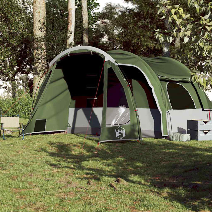 Family Tent 6-Person Green Waterproof Kaito