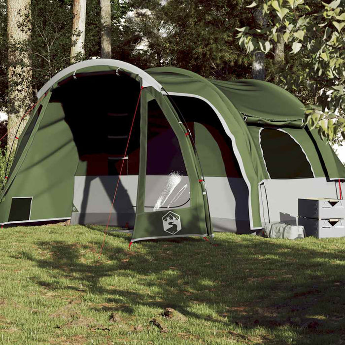 Family Tent 6-Person Green Waterproof Kaito
