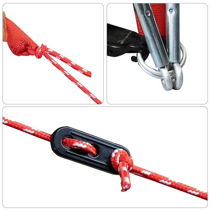 Family Tent Tunnel 8-Person Green Waterproof Kaiak