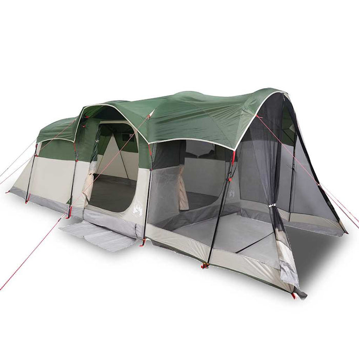 Family Tent Tunnel 8-Person Green Waterproof Kainp