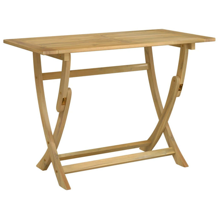 Folding Garden Table 110X55X75 Cm Solid Wood Acacia Tlpitl