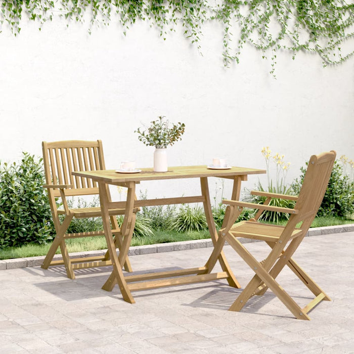 Folding Garden Table 110X55X75 Cm Solid Wood Acacia Tlpitl