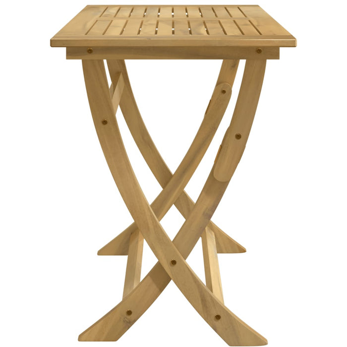 Folding Garden Table 110X55X75 Cm Solid Wood Acacia Tlpitl