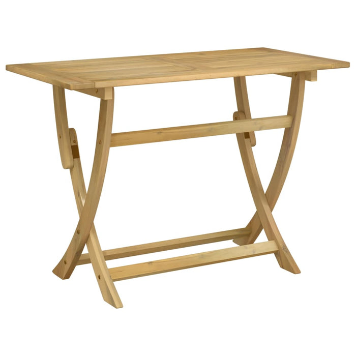 Folding Garden Table 110X55X75 Cm Solid Wood Acacia Tlpitl