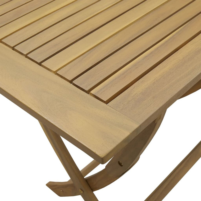 Folding Garden Table 110X55X75 Cm Solid Wood Acacia Tlpitl