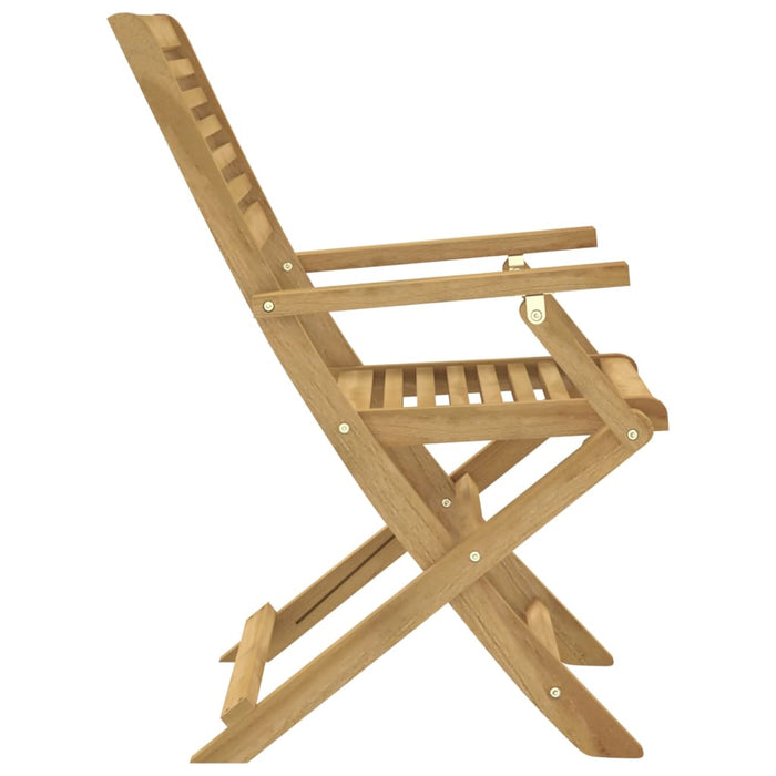 Folding Chairs 4 Pcs 54.5X61.5X86.5 Cm Solid Wood Acacia Tlpitn