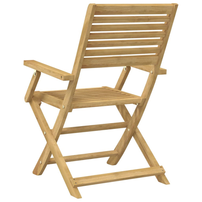 Folding Chairs 4 Pcs 54.5X61.5X86.5 Cm Solid Wood Acacia Tlpitn