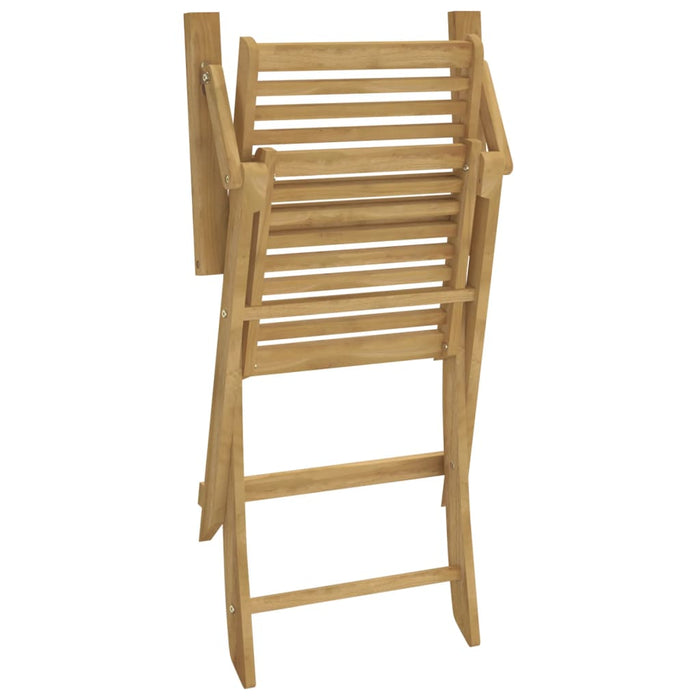 Folding Chairs 4 Pcs 54.5X61.5X86.5 Cm Solid Wood Acacia Tlpitn