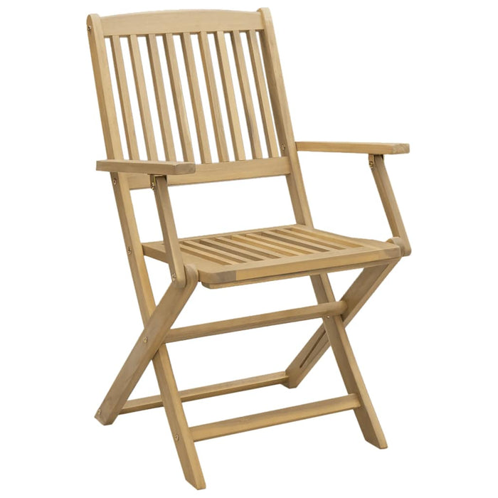 Folding Chairs 2 Pcs 54X61X88 Cm Solid Wood Acacia Tlpiao
