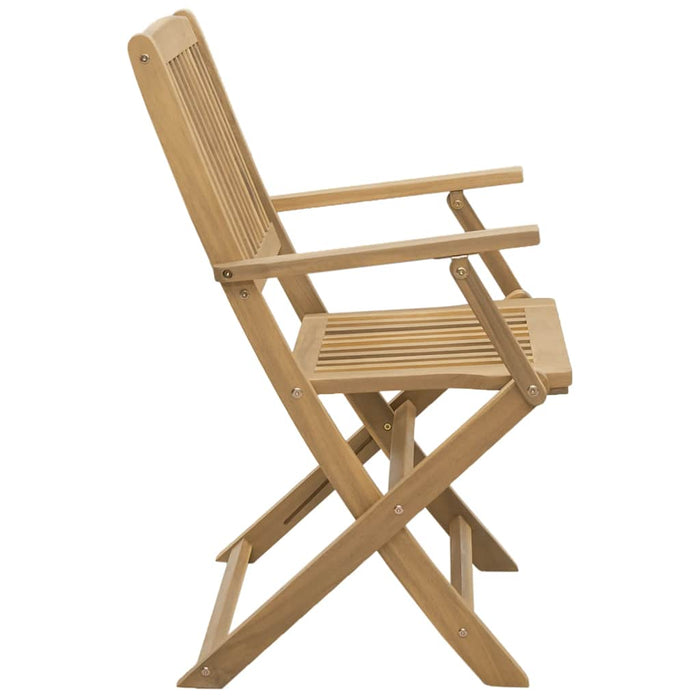 Folding Chairs 2 Pcs 54X61X88 Cm Solid Wood Acacia Tlpiao