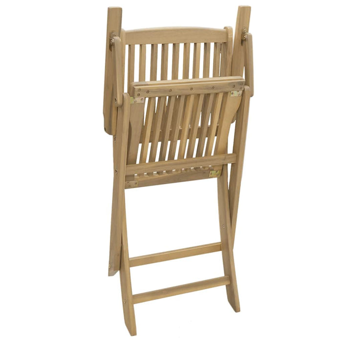 Folding Chairs 2 Pcs 54X61X88 Cm Solid Wood Acacia Tlpiao