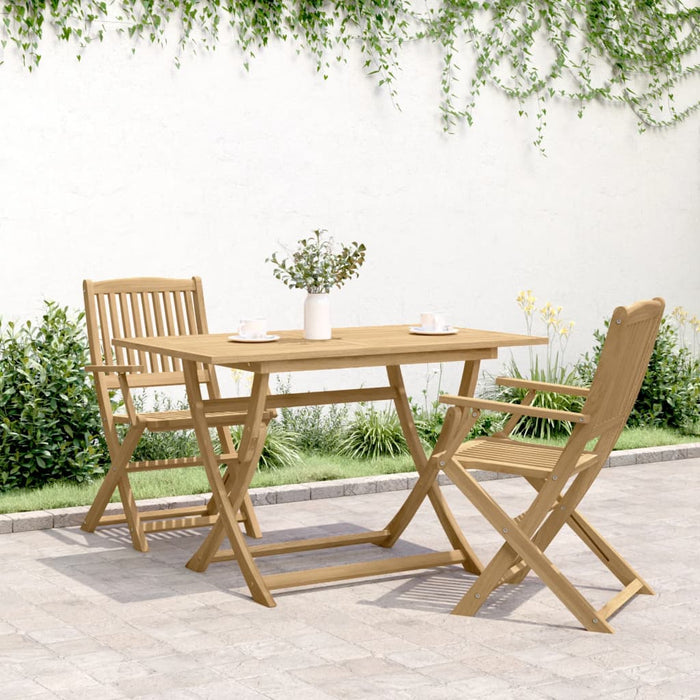 Folding Garden Table 120X70X75 Cm Solid Wood Acacia Tlpiap
