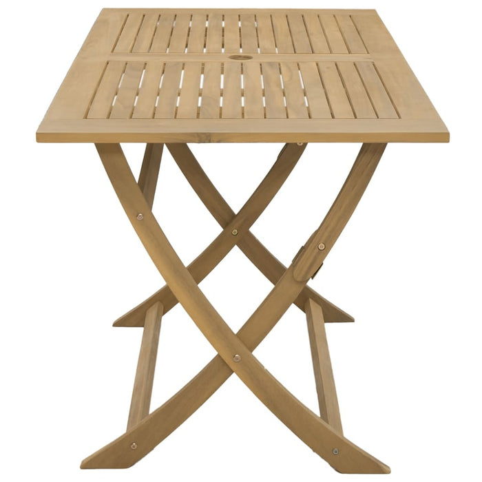 Folding Garden Table 120X70X75 Cm Solid Wood Acacia Tlpiap