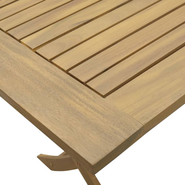 Folding Garden Table 120X70X75 Cm Solid Wood Acacia Tlpiap