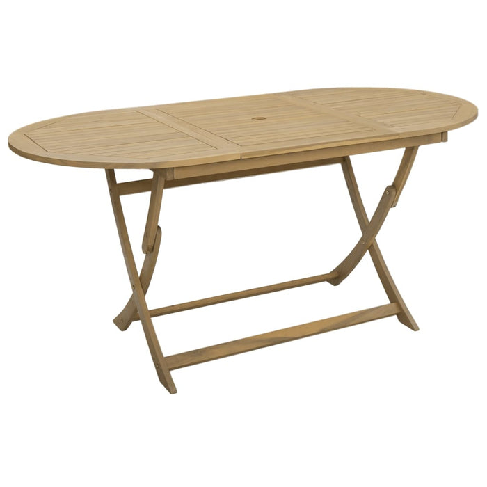 Folding Garden Table 160X85X75 Cm Solid Wood Acacia Tlpial