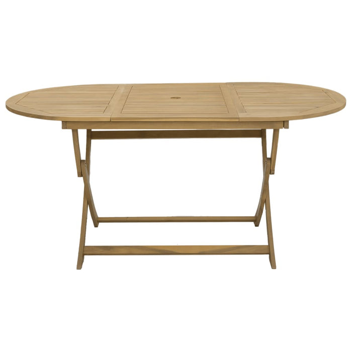 Folding Garden Table 160X85X75 Cm Solid Wood Acacia Tlpial