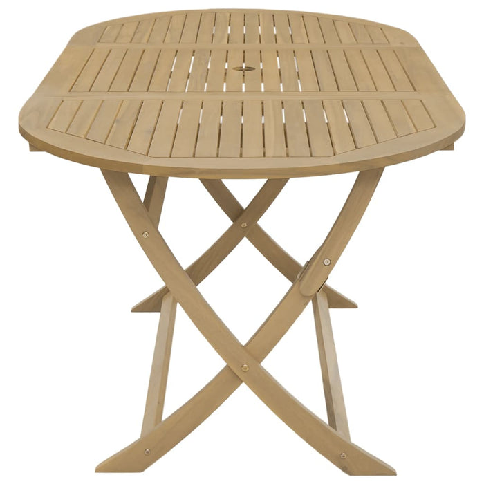 Folding Garden Table 160X85X75 Cm Solid Wood Acacia Tlpial