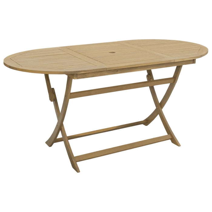 Folding Garden Table 160X85X75 Cm Solid Wood Acacia Tlpial