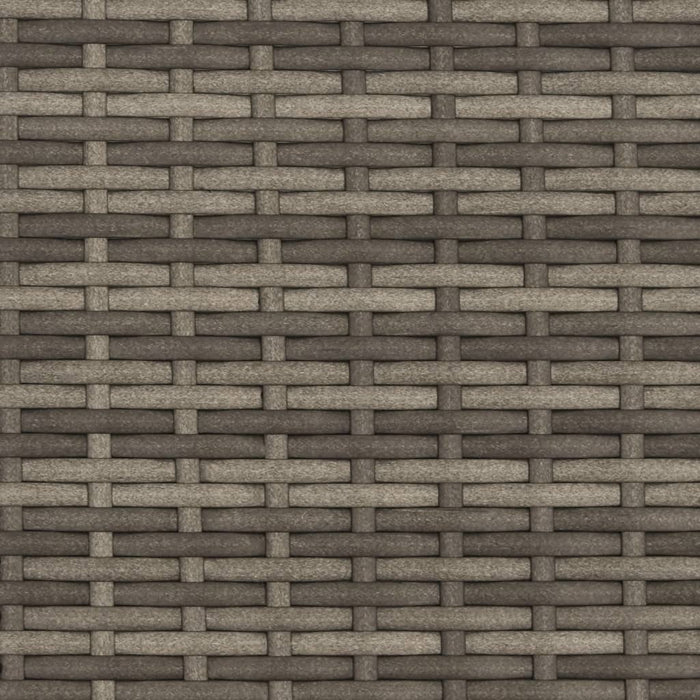 Sun Lounger With Cushions Grey Poly Rattan Tlntxn