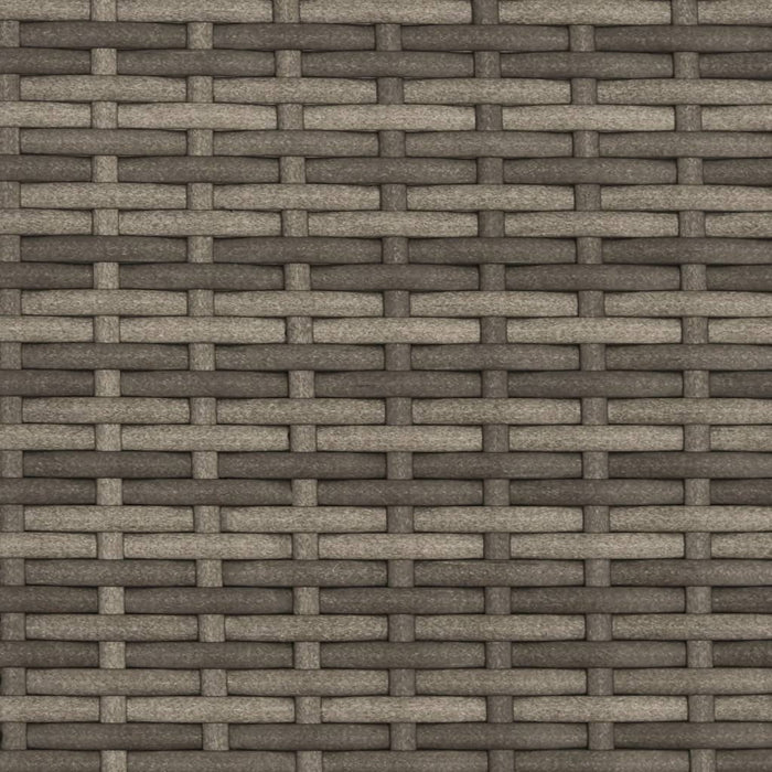 Sun Lounger With Canopy And Cushions Grey Poly Rattan Tlntpp