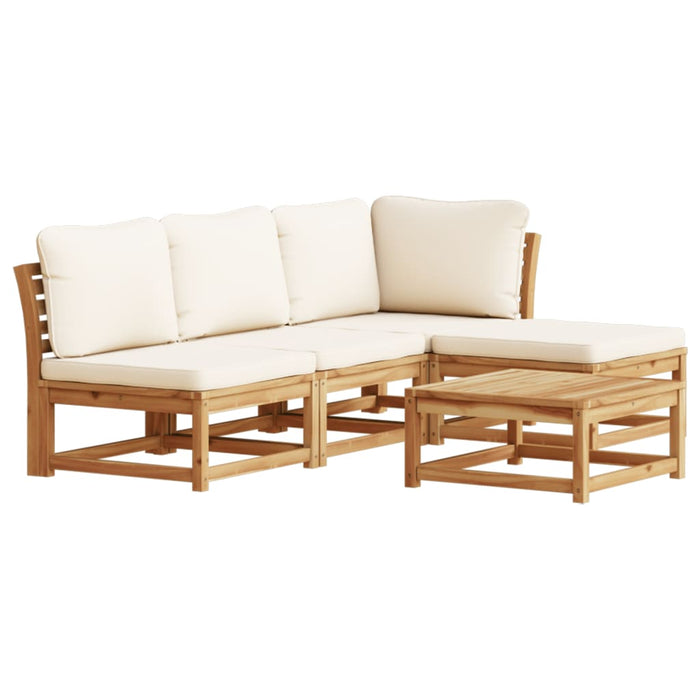 5 Piece Garden Lounge Set With Cushions Solid Wood Acacia Txoaxnp