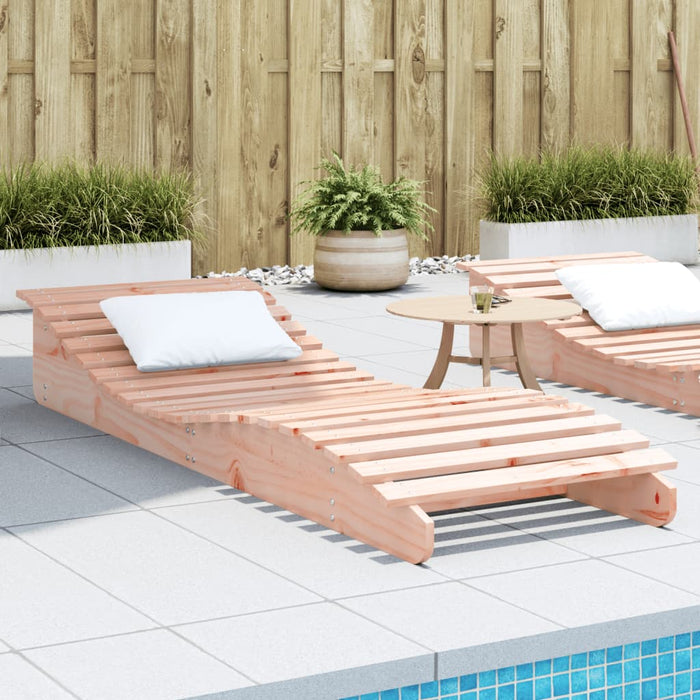 Sun Lounger 205X70X31.5 Cm Solid Wood Douglas Ntxpnt