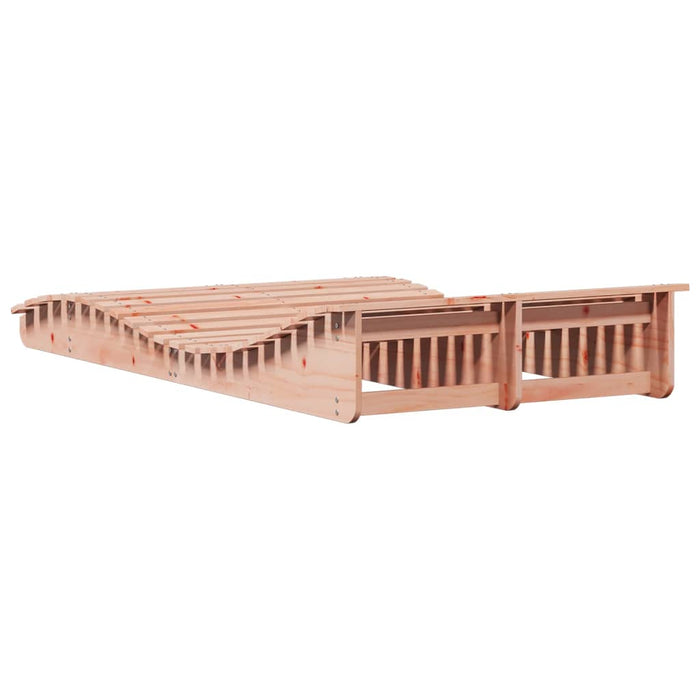 Sun Lounger 205X110X31.5 Cm Solid Wood Douglas Ntxpko