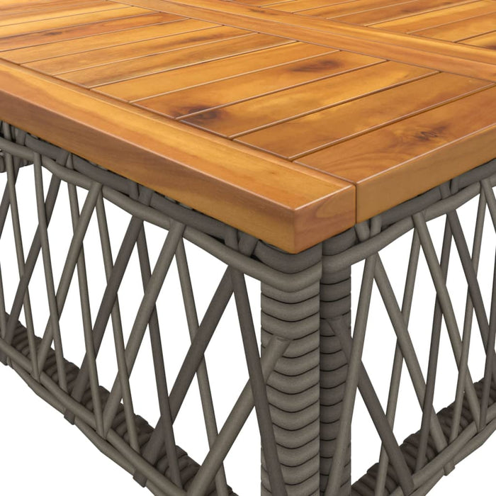 2 Piece Garden Sofa Set With Cushions Grey Poly Rattan Tlnita