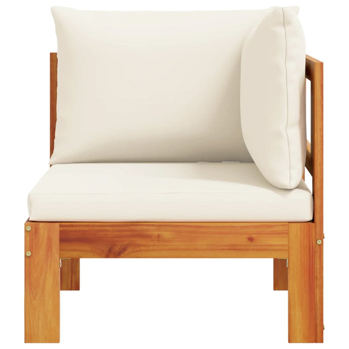 Garden Sofa Corner With Cushions Solid Wood Acacia Tlilxx