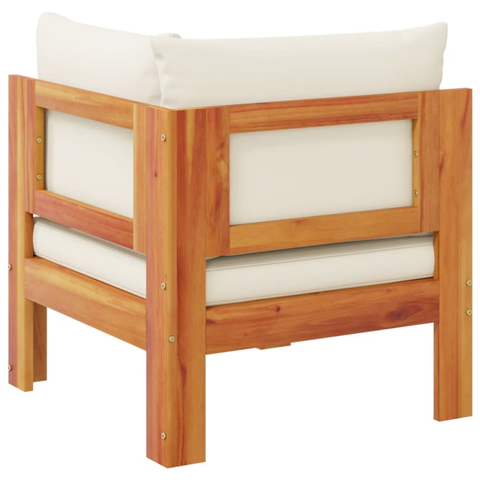 Garden Sofa Corner With Cushions Solid Wood Acacia Tlilxx