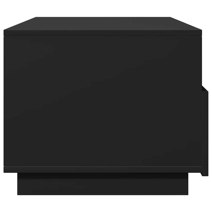 Coffee Table With Led Lights Black 90X49X40 Cm Ntknta