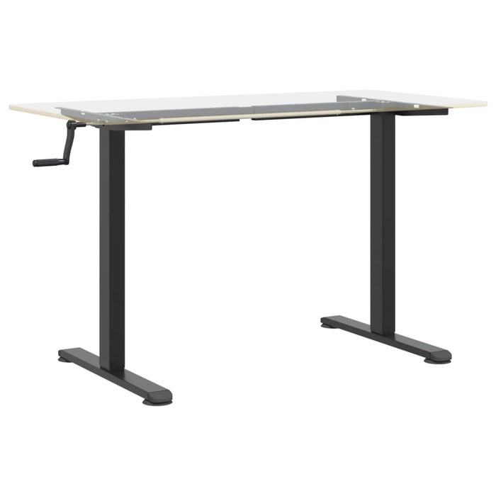 Standing Desk Frame Black (94-135)X60X(70-114) Cm Steel Abbptao