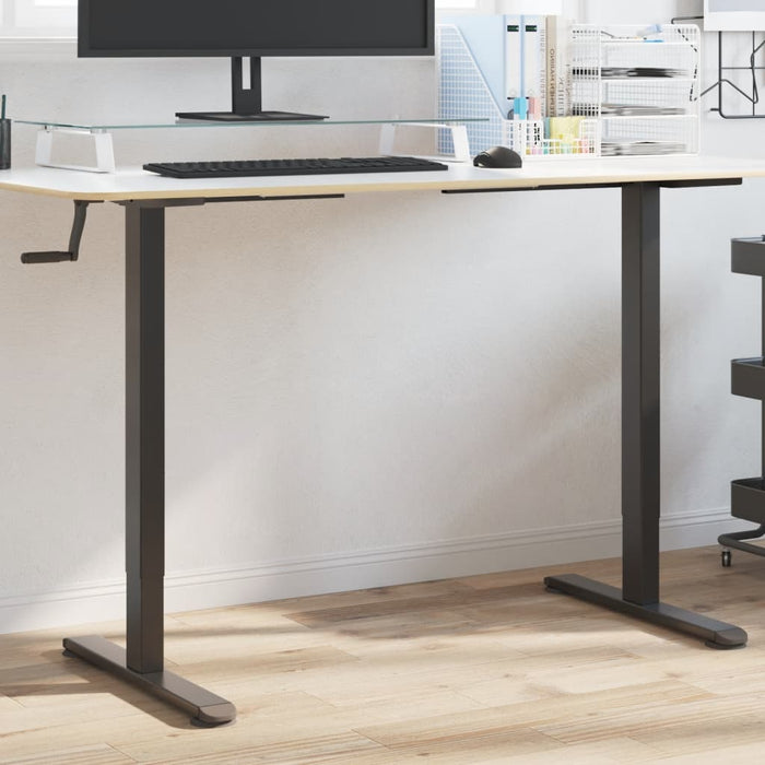 Standing Desk Frame Black (94-135)X60X(70-114) Cm Steel Abbptao