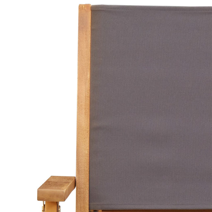 Garden Chairs 2 Pcs Anthracite Solid Wood Acacia And Fabric Tlilib