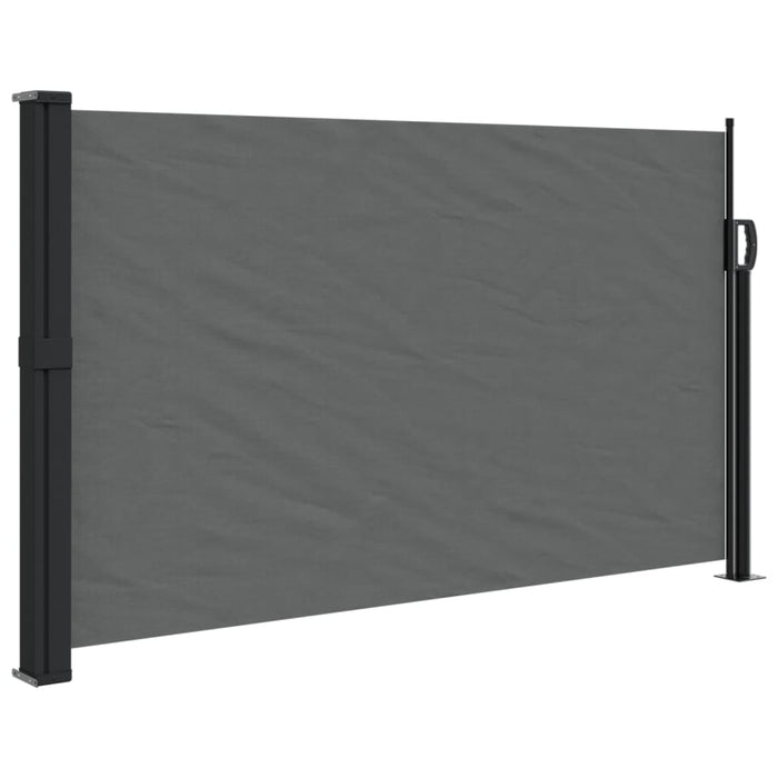 Retractable Side Awning Anthracite 120X500 Cm Abbaaot