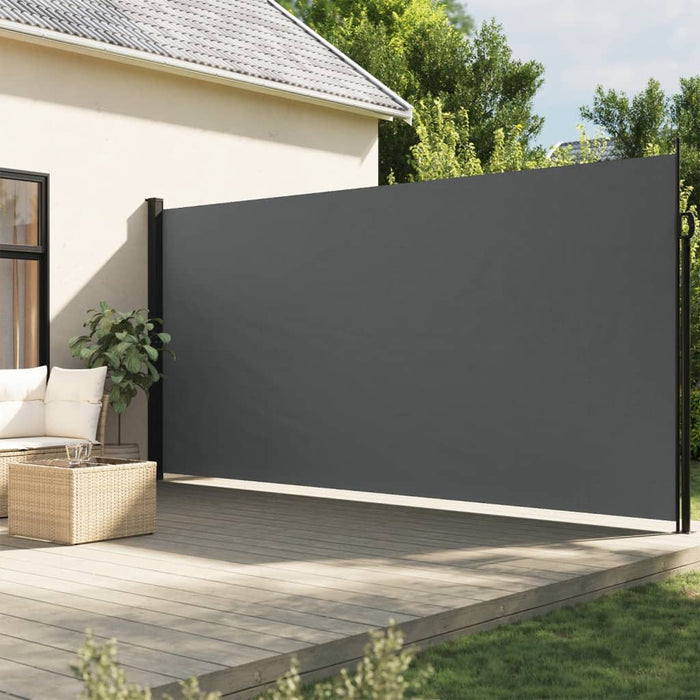 Retractable Side Awning Anthracite 200X500 Cm Abbaait