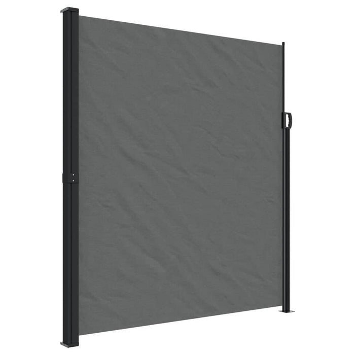 Retractable Side Awning Anthracite 220X500 Cm Abbaann