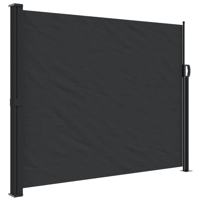 Retractable Side Awning Black 160X600 Cm Abbapok