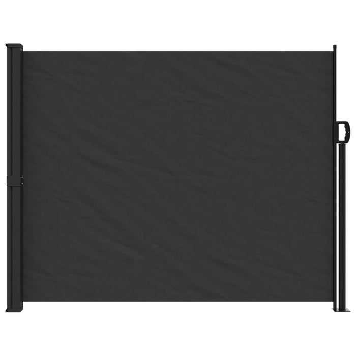 Retractable Side Awning Black 160X600 Cm Abbapok