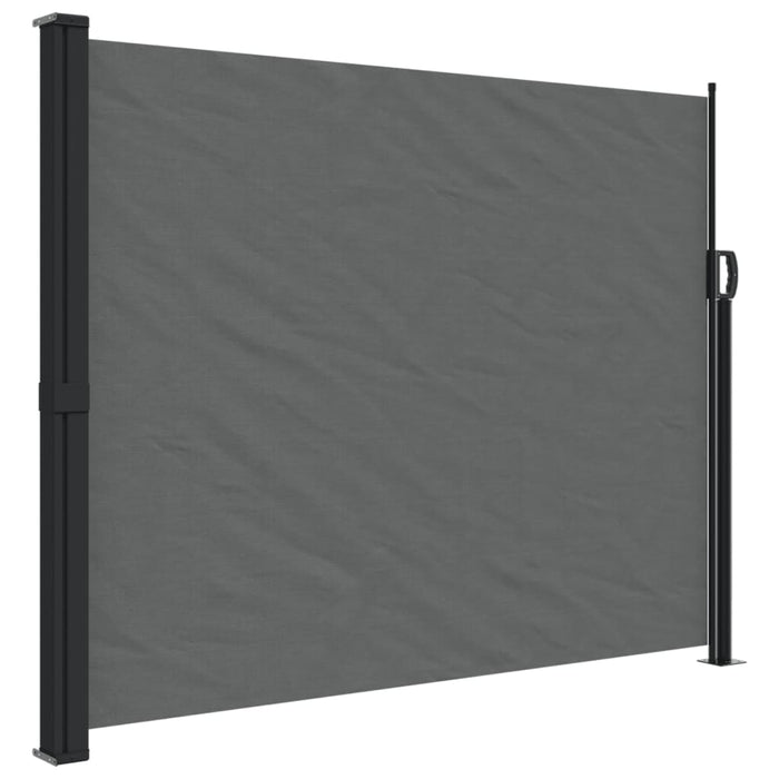 Retractable Side Awning Anthracite 160X600 Cm Abbaptt