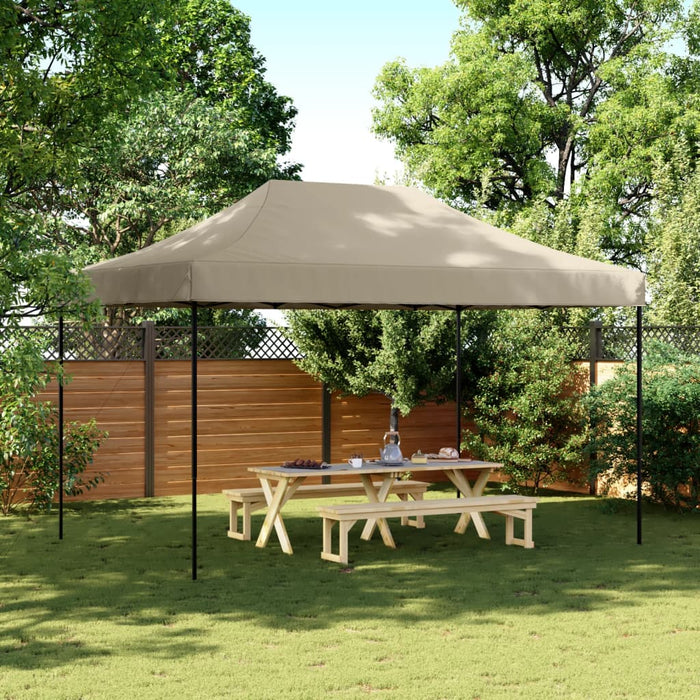 Foldable Party Tent Pop-Up Taupe 440X292X315 Cm Abbaklx