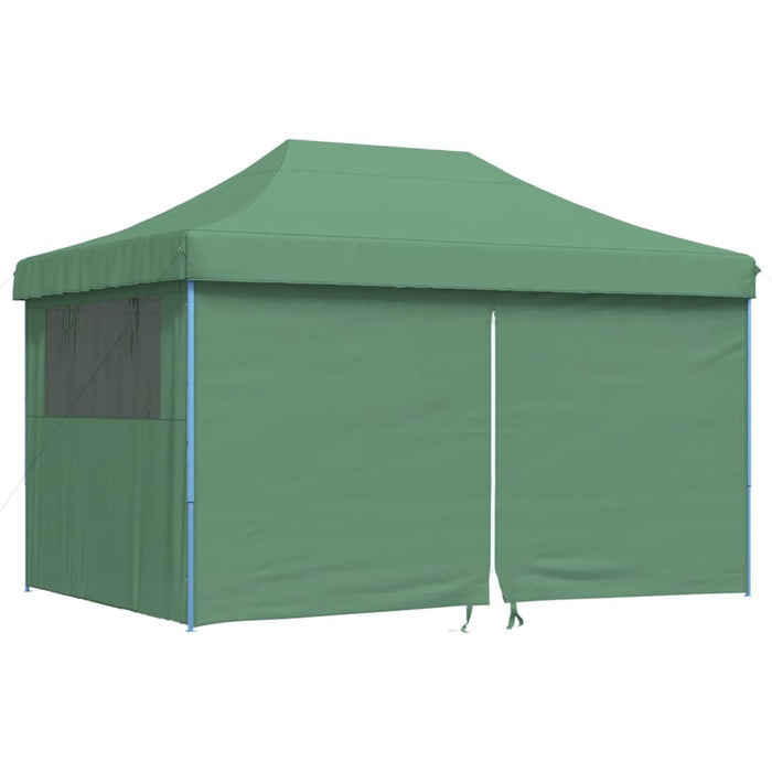 Foldable Party Tent Pop-Up With 4 Sidewalls Green Abbakil