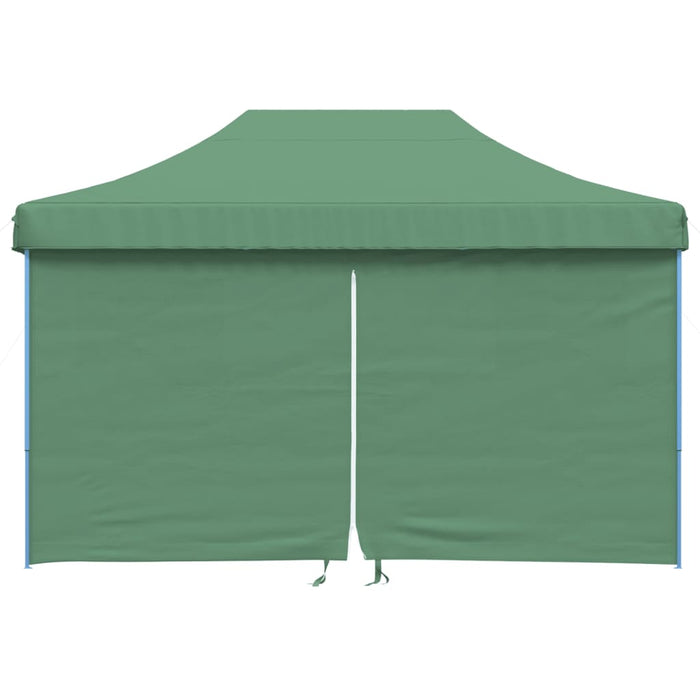 Foldable Party Tent Pop-Up With 4 Sidewalls Green Abbakil