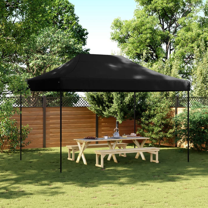 Foldable Party Tent Pop-Up Black 410X279X315 Cm Abbpboa