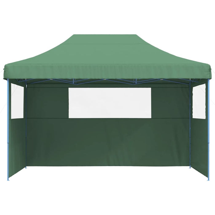 Foldable Party Tent Pop-Up With 3 Sidewalls Green Abbpbol