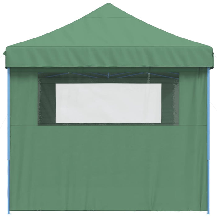 Foldable Party Tent Pop-Up With 3 Sidewalls Green Abbpbol