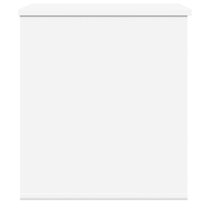 Storage Box White 60X42X46 Cm Engineered Wood Nablpt