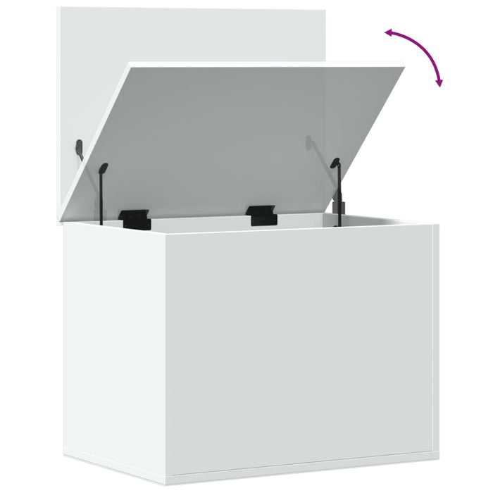 Storage Box White 60X42X46 Cm Engineered Wood Nablpt