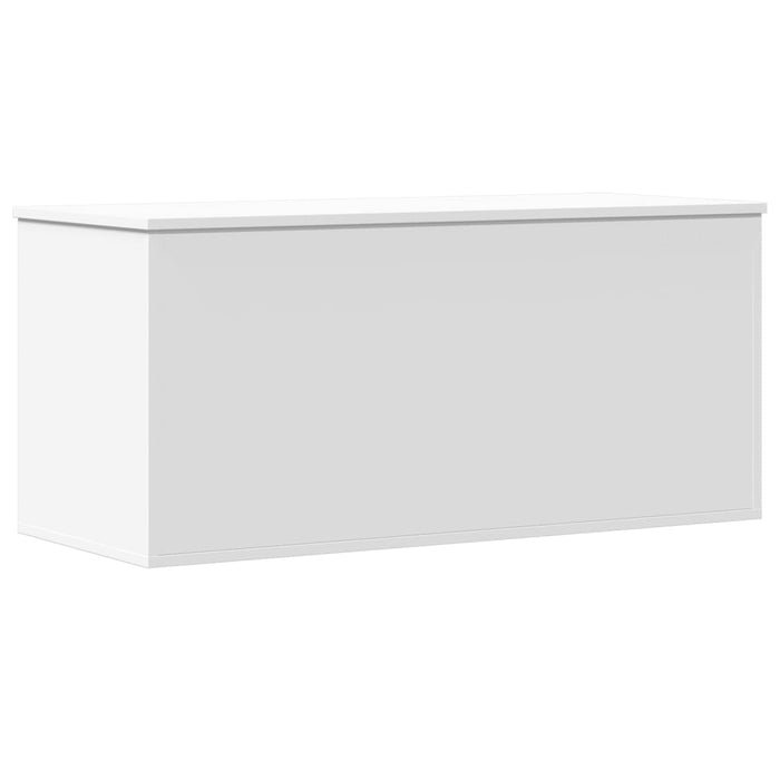 Storage Box White 100X42X46 Cm Engineered Wood Nabllb