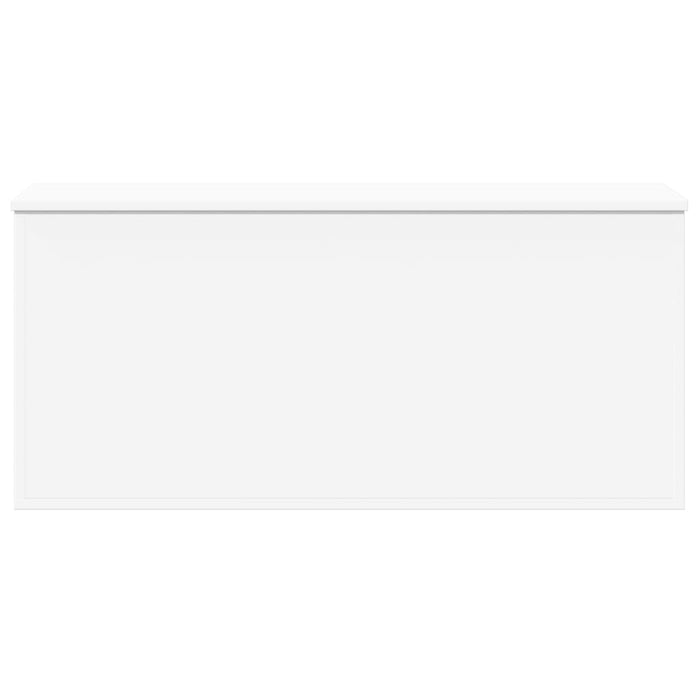 Storage Box White 100X42X46 Cm Engineered Wood Nabllb